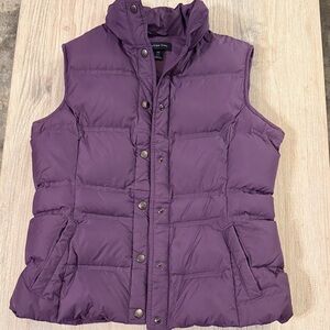 Lands' End Women's Plum Puffer Vest